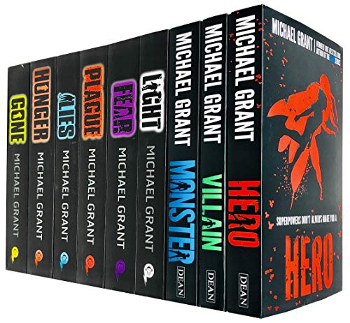 Book Michael Grant 9 Books Collection Set (Gone Series-Light, Gone, Hunger, Lies, Plague, Fear & Monster Series-Hero, Villain, Monster) free