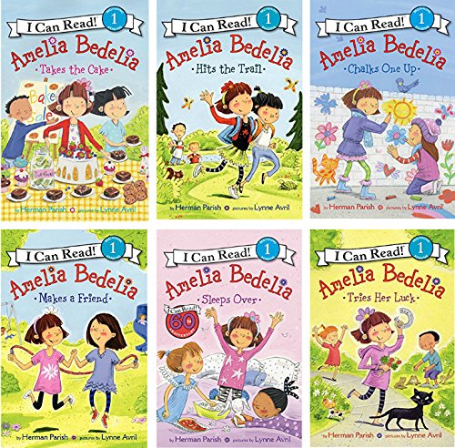 Book I Can Read Amelia Bedelia Six Book Set : Amelia Bedelia Takes the Cake, Makes A Friend, Hits the Trail, Tries Her Luck, Chalks One Up, Sleeps Over free