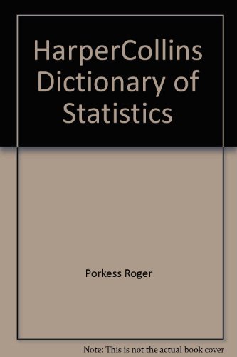 Book Harpercollins Dictionary Of Statistics free