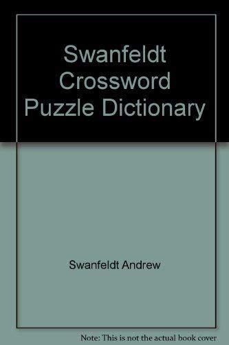 Book Swanfeldt Crossword Puzzle Dictionary free
