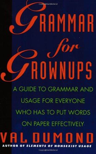 Book Grammar for Grownups free