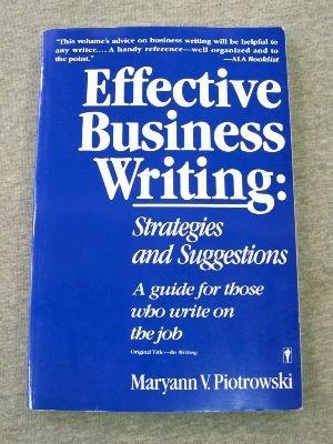 Book Effective Business Writing: Strategies and Suggestions free