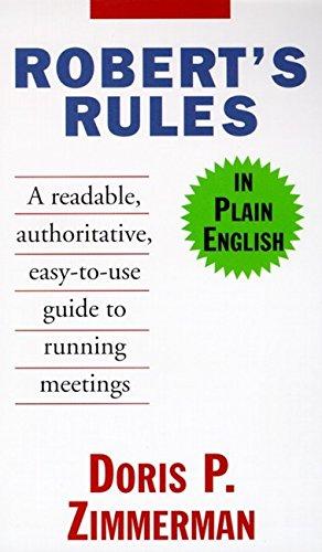 Book Robert's Rules in Plain English free