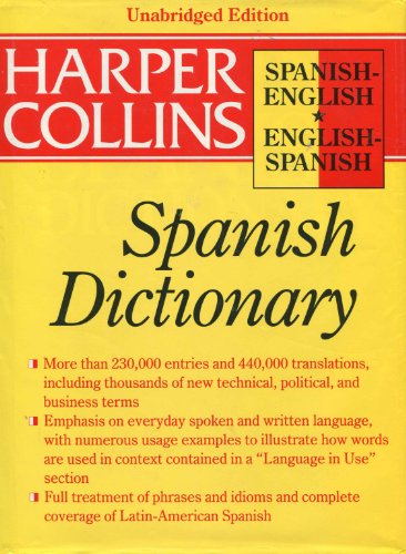 Book Harpercollins Spanish Dictionary free