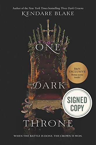 Book One Dark Throne. Issued-Signed Special Edition, ISBN 9780062797292 (One of Two Variants Signed Editions). First Edition and First Printing. Kendare Blake, author of 'Three Dark Crowns free