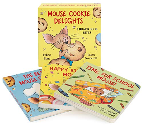 Book Mouse Cookie Delights: 3 Board Book Bites: The Best Mouse Cookie; Happy Birthday, Mouse!; Time for School, Mouse! (If You Give...) free