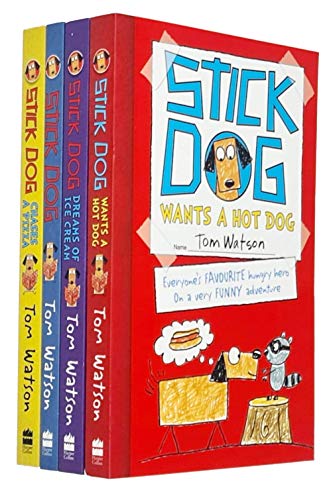 Book Stick Dog Series Tom Watson Collection 4 Books Set (Stick Dog, Stick Dog Wants a Hot Dog, Stick Dog Chases a Pizza, Stick Dog Dreams of Ice Cream) free