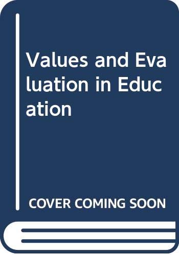 Book Values And Evaluation In Education free