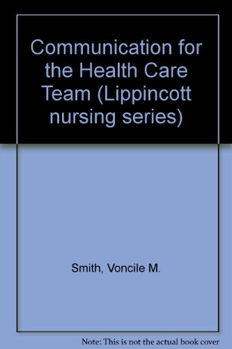 Book Communication for the Health Care Team free