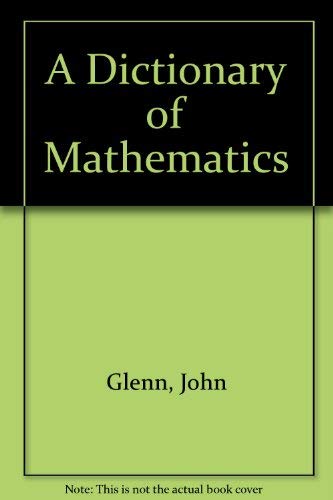 Book A Dictionary of Mathematics free