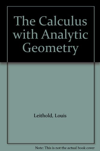 Book Calculus with Analytic Geometry free
