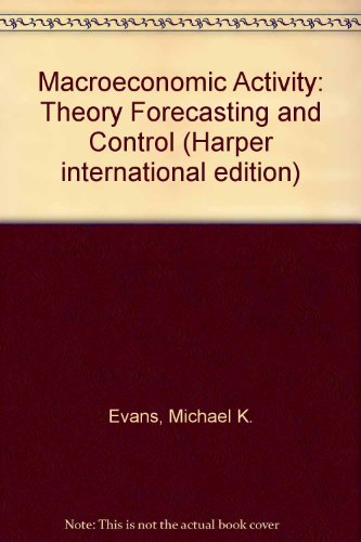 Book Macroeconomic Activity: Theory Forecasting and Control free