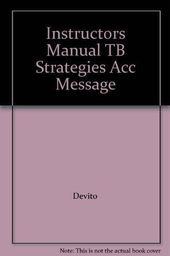 Book Instructors Manual Tb Strategies Acc Message free