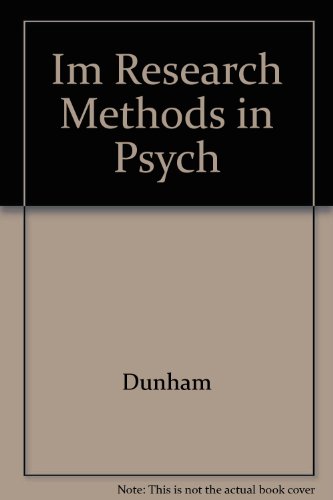 Book Im Research Methods In Psych free