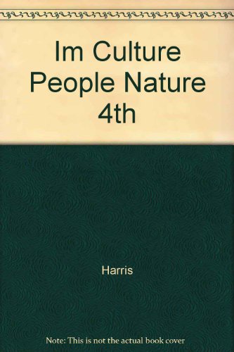 Book Im Culture People Nature 4th free