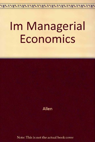 Book Im Managerial Economics free