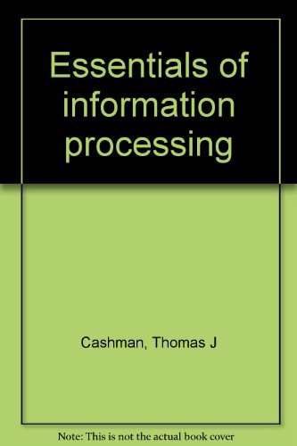 Book Essentials Of Information Processing free