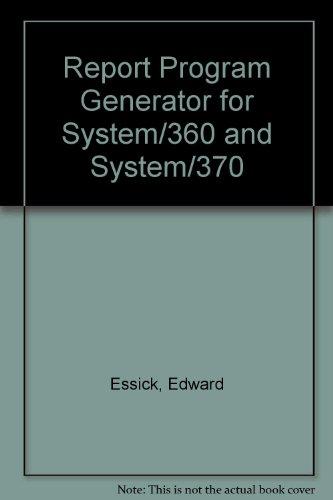Book Rpg For System/360 And System/370 free
