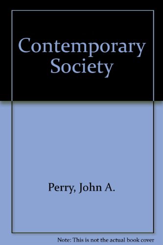 Book Contemporary Society;: An Introduction To Social Science free