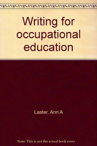 Book Writing For Occupational Education free