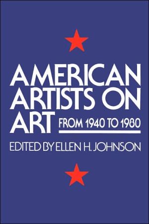 Book American Artists On Art: From 1940 To 1980 (Icon Editions) free