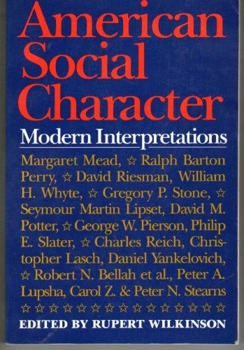 Book American Social Character: Modern Interpretations free
