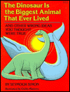 Book The Dinosaur is the Biggest Animal That Ever Lived free