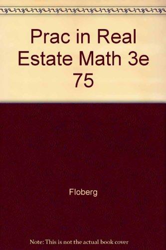 Book Practice In Real Estate Mathematics free