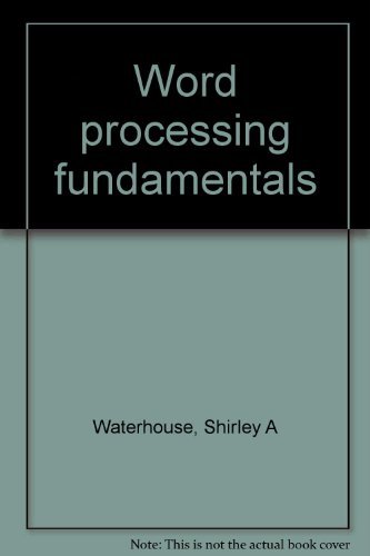 Book Word processing fundamentals free