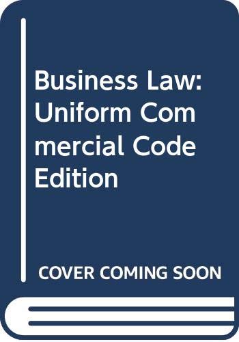 Book Business Law: Uniform Commercial Code Edition (barnes & Noble Outline Series) free