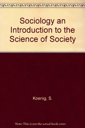 Book Sociology an Introduction to the Science of Society free