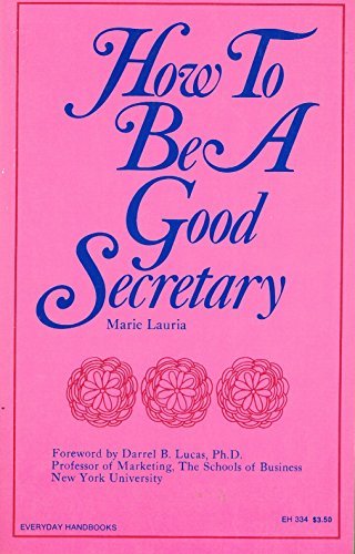 Book How to Be a Good Secretary free