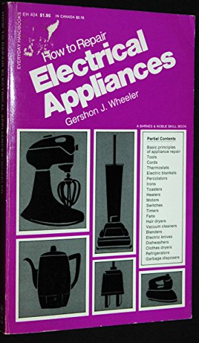 Book How to repair electrical appliances (A Barnes & Noble skill book) free