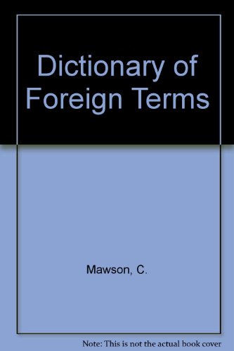 Book Dictionary of Foreign Terms free