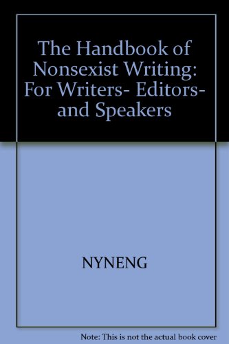 Book The Handbook Of Nonsexist Writing free