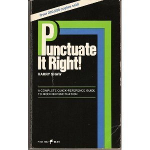 Book Punctuate It Right free