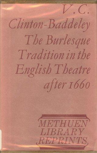 Book The burlesque tradition in the English theatre after 1660, free