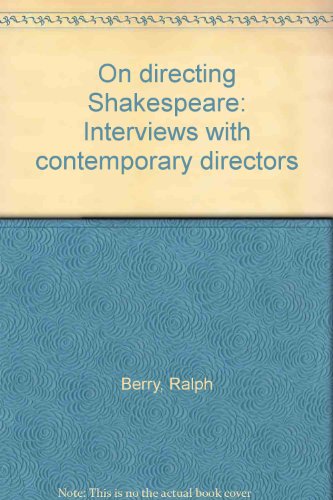 Book On directing Shakespeare: Interviews with contemporary directors free