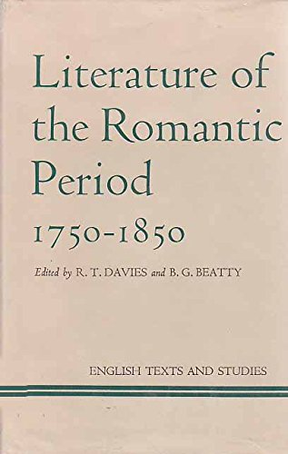 Book Literature of the Romantic period, 1750-1850 (English texts and studies) free