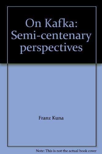 Book On Kafka: Semi-centenary perspectives free
