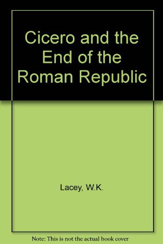 Book Cicero and the end of the Roman Republic free