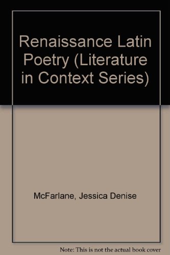 Book Renaissance Latin Poetry [Literature in Context] free