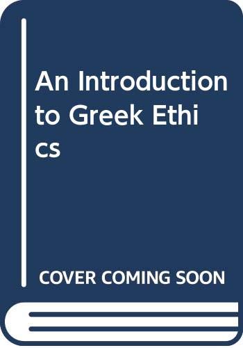 Book An Introduction to Greek Ethics free