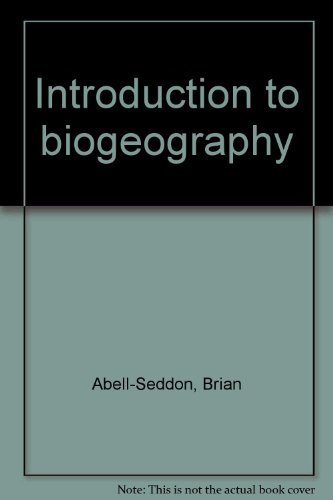 Book Introduction To Biogeography free