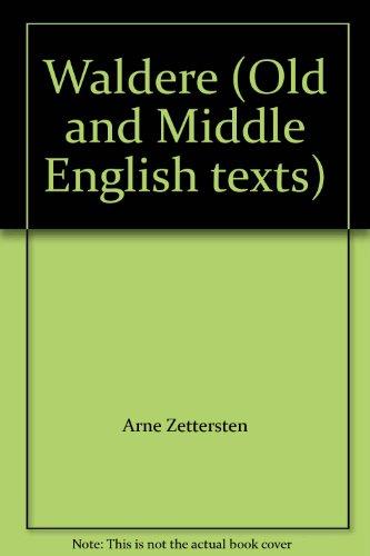 Book Waldere (Old and Middle English texts) free