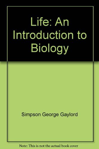 Book Life: An Introduction To Biology free
