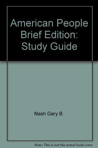 Book American People Brief Edition: Study Guide free