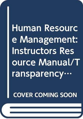 Book Human Resource Management: Instructor's Resource Manual free