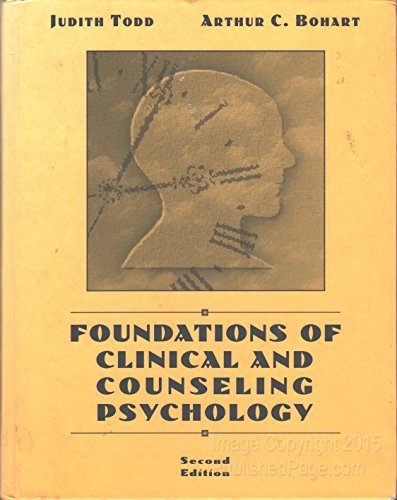 Book Foundations of Clinical and Counseling Psychology free