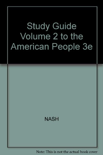 Book Study Guide Volume 2 to the American People 3e free
